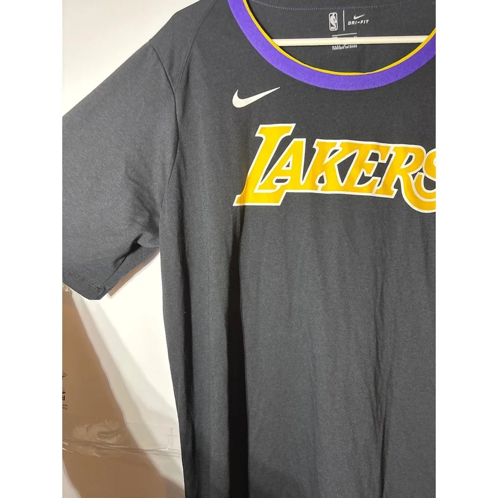 Nike Los Angeles Lakers Dri-Fit NBA‎ Basketball Jersey T-Shirt Men's XL